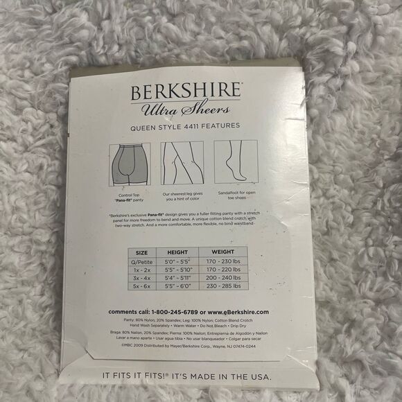 New Plus size Berkshire Ultra Sheers in Light Beige size 1X-2X . - Picture 4 of 8